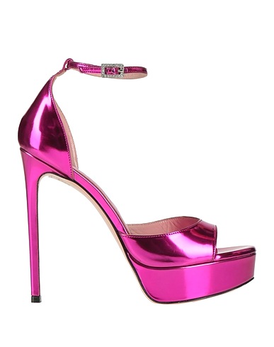 GEDEBE Sandals Fuchsia Leather