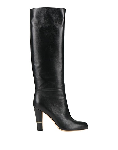 SERGIO ROSSI Stiefel Schwarz Leder