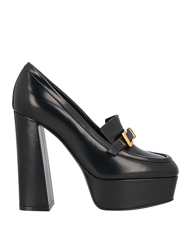 SERGIO ROSSI Loafers Black Leather