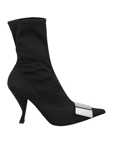 SERGIO ROSSI Ankle boot Black Textile fibers