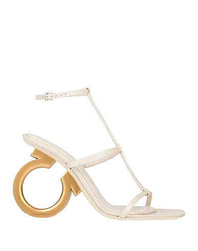 FERRAGAMO Sandals Off white Leather