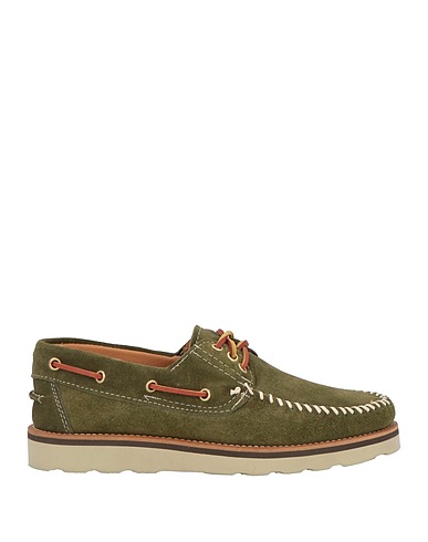 KUBE Mocassino Verde Pelle