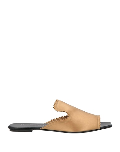 PEDRO GARCÍA Sandals Beige Textile fibers
