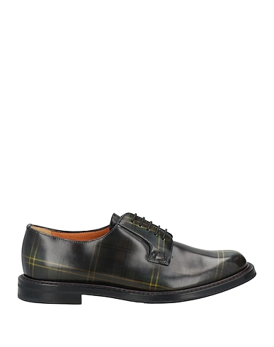 CHURCH'S Laced shoes Dark green Leather
