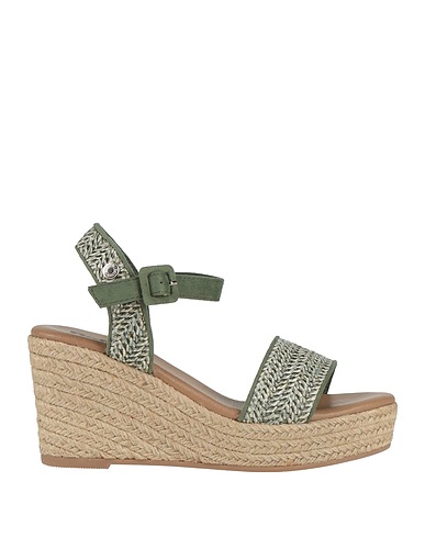 REFRESH Espadrilles Sage green Textile fibres