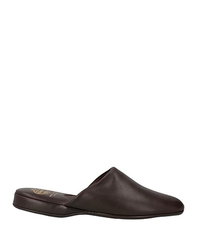 CHURCH'S Slides and slippers Dark brown Leather