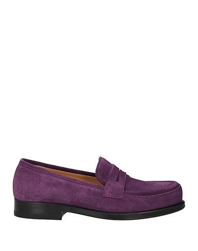 SERGIO ROSSI Loafers Purple Leather
