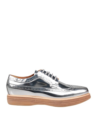 CHURCH'S Schnürschuhe Silber Kalbsleder