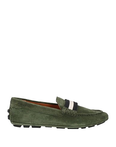 BALLY Loafers Military green Calfskin