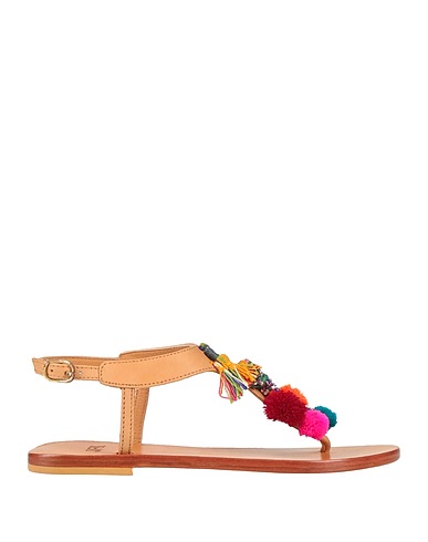JFK Flip flops Camel Leather