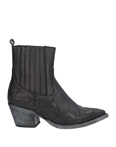CURIOSITÉ Ankle boot Black Leather