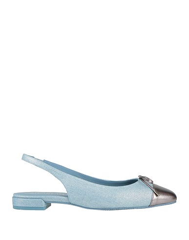 STUART WEITZMAN Footwear Silver Leather, Textile fibers