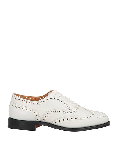 CHURCH'S Laced shoes White Leather