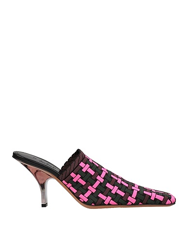 MARNI Mules and clogs Fuchsia Textile fibres