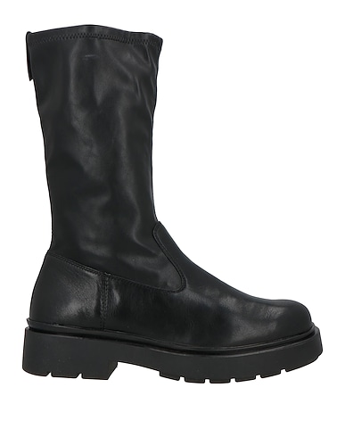 TAMARIS Boots Black Leather, Textile fibres