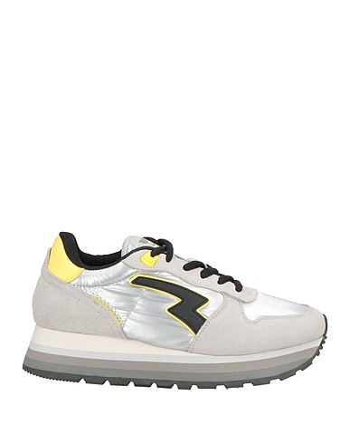 RUN2ME Sneakers Grigio chiaro Fibre tessili, Pelle
