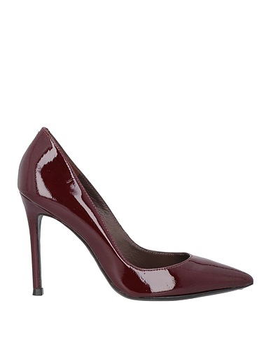 GREIGE Pumps Pflaume Leder