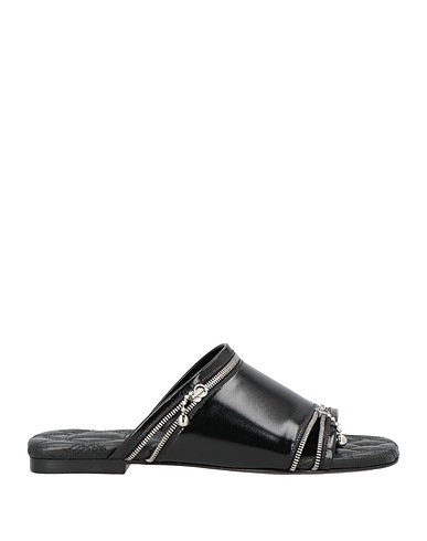 BURBERRY Sandales Noir 100% Cuir de veau