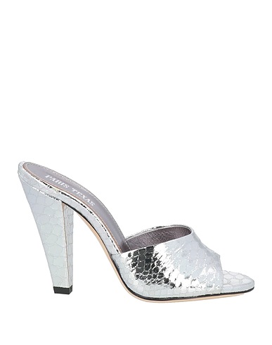 PARIS TEXAS Sandals Silver Leather
