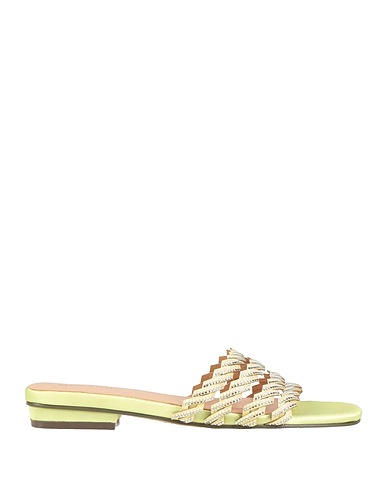 MENBUR Sandals Light green Textile fibres