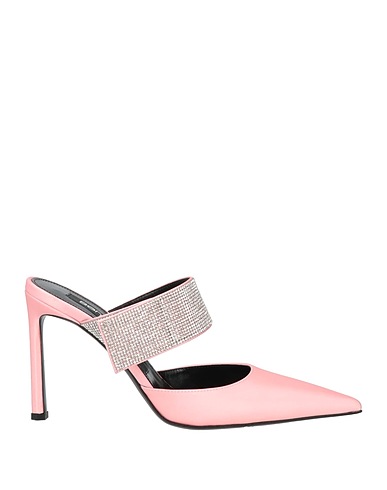 SERGIO ROSSI Mule e zoccoli Rosa Fibre tessili