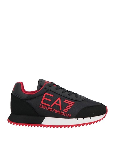 EA7 Sneakers Negro 100% Poliamida, Poliéster, Poliuretano