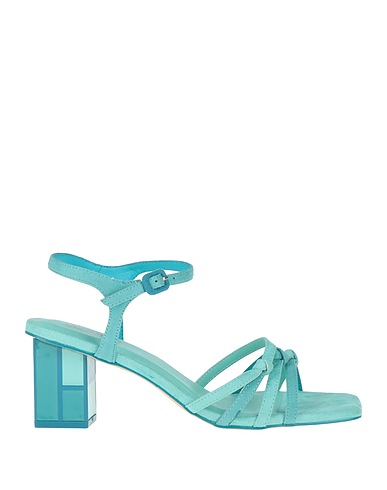 MENBUR Sandals Light green Textile fibers