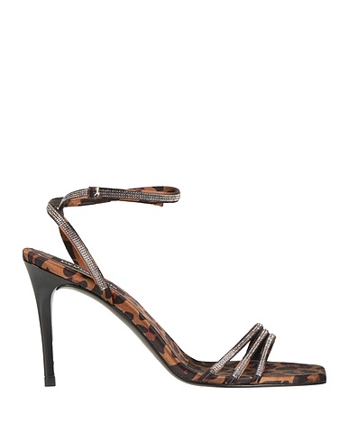 PEDRO GARCÍA Sandals Brown Textile fibers