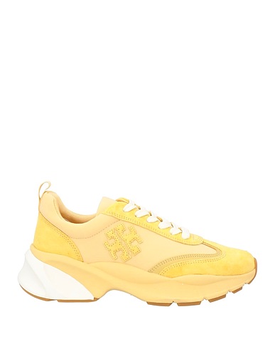 TORY BURCH Sneakers Senape Pelle, Fibre tessili