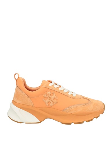 TORY BURCH Sneakers Mandarino Pelle, Fibre tessili