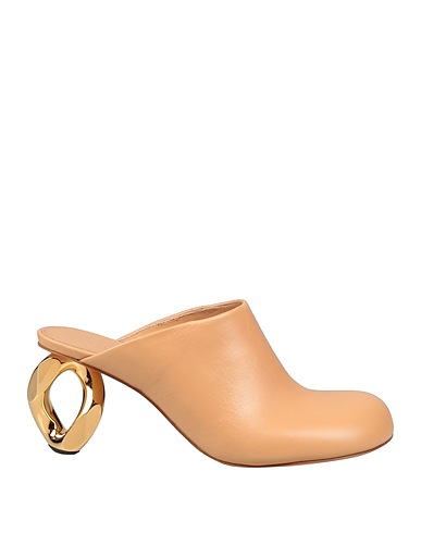 JW ANDERSON Mules and clogs Beige Lambskin
