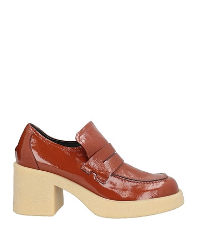 JANET & JANET Loafers Brown Leather