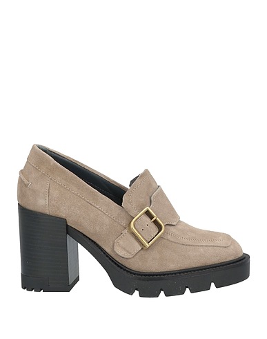 JANET & JANET Loafers Taupe Leather