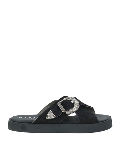 KIANID Sandals Black Leather