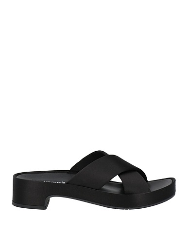 PEDRO GARCÍA Sandals Black Textile fibers