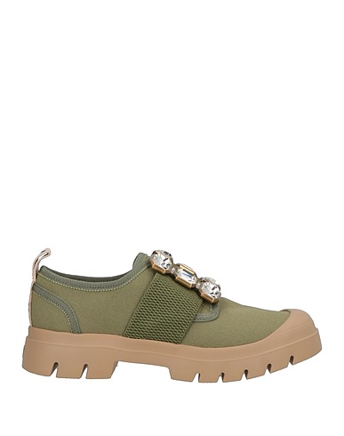 ROGER VIVIER Sneakers Sage green Textile fibres