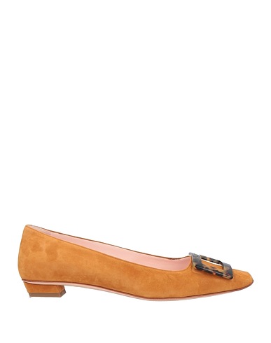ROGER VIVIER バレリーナ キャメル 革（なめし加工）