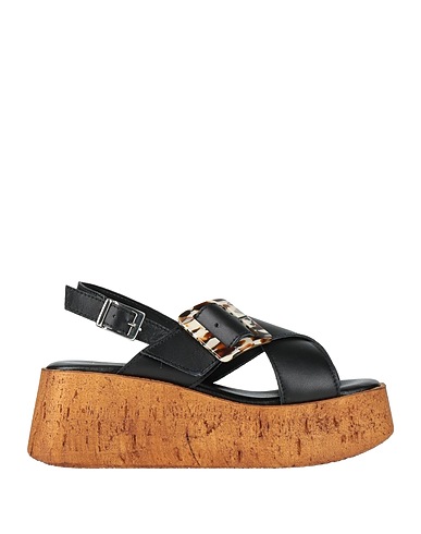 NILA & NILA Sandals Black Leather