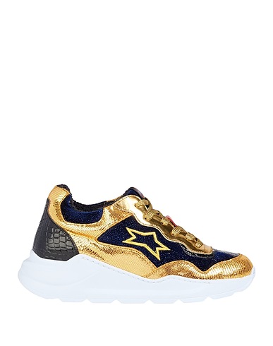ISHIKAWA Sneakers Gold Leather