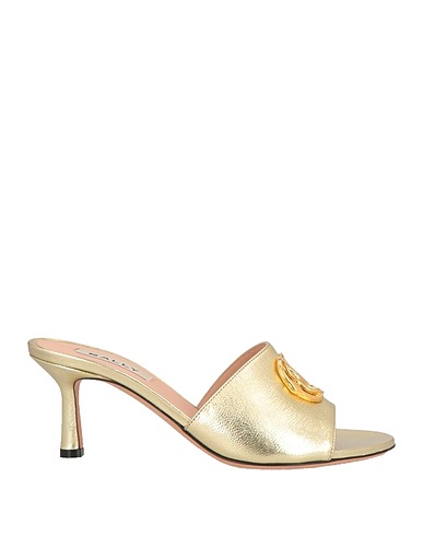 BALLY Sandals Gold Leather