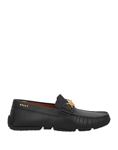 BALLY Loafers Black Leather