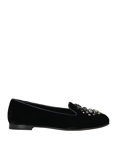 CHURCH'S Loafers Black Textile fibers