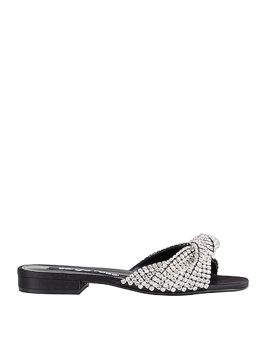 SERGIO ROSSI Сандалии NERO Текстильное волокно