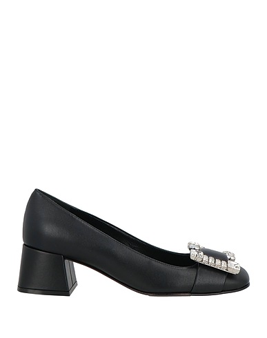 SERGIO ROSSI Court Black Leather