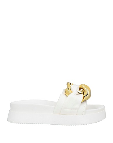 LAURA BIAGIOTTI Sandals White Textile fibres