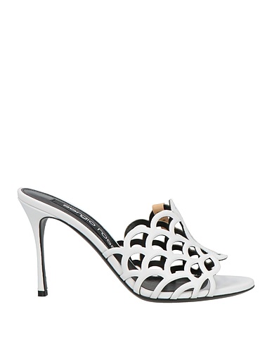 SERGIO ROSSI Sandals White Leather