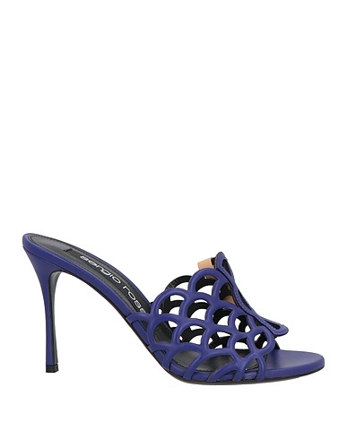 SERGIO ROSSI Sandals Purple Leather