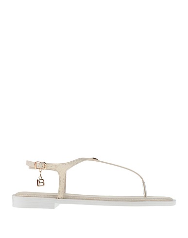 LAURA BIAGIOTTI Infradito Beige Fibre tessili