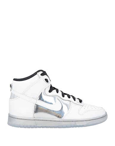 NIKE Sneakers White Leather, Textile fibers
