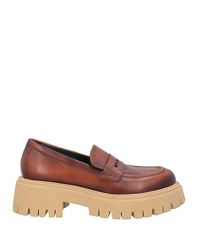 FABBRICA DEI COLLI Loafers Brown Leather